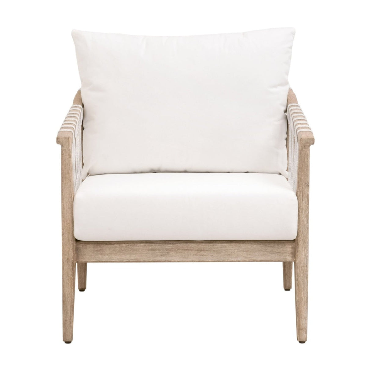 Modern European furniture - White Cushioned Club Chair - www.oroa.com