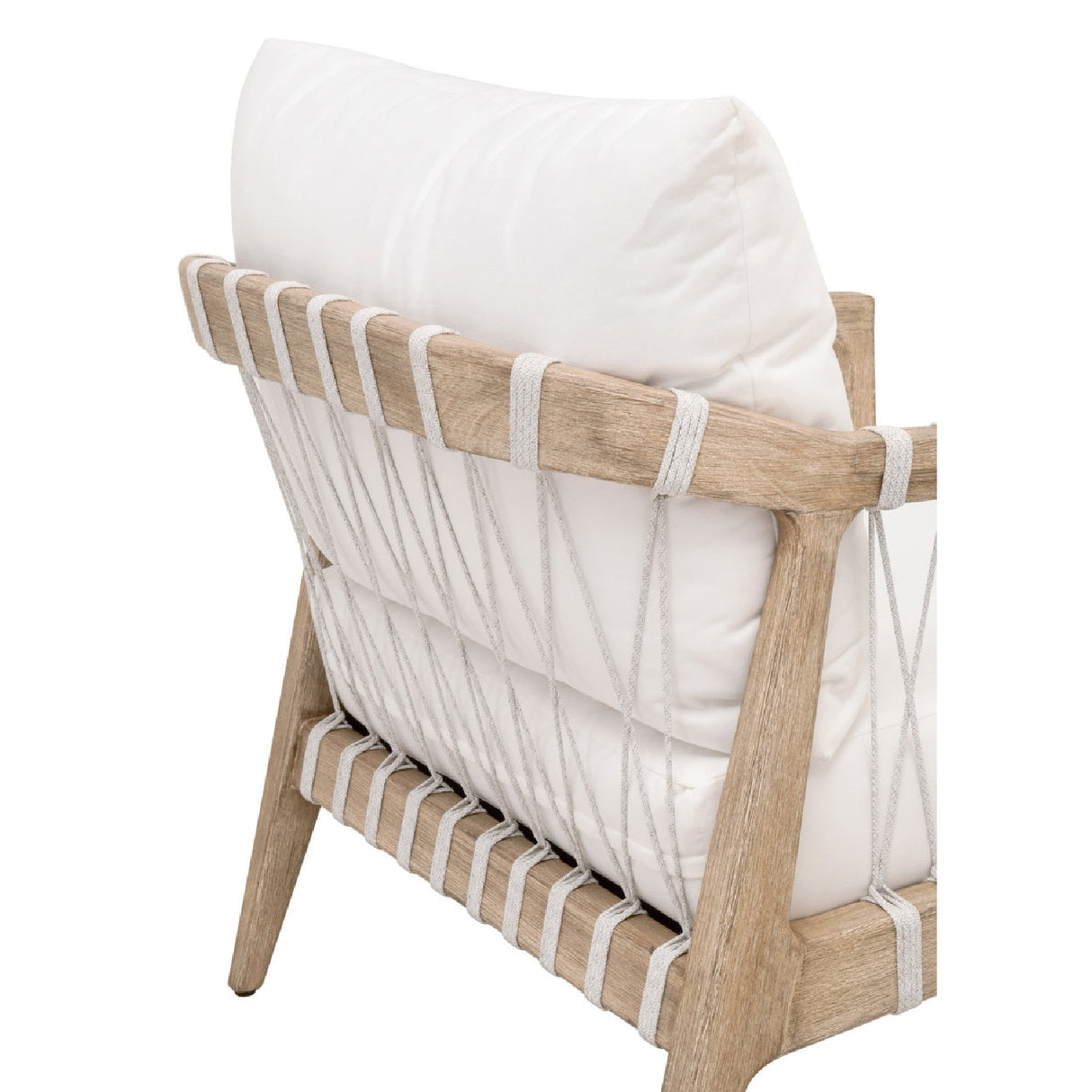 Modern European furniture - White Cushioned Club Chair - www.oroa.com