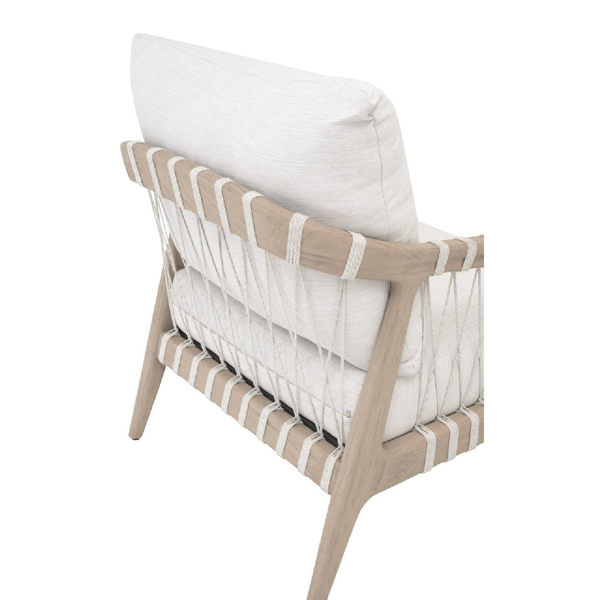Modern European furniture - White Cushioned Outdoor Club Chair - www.oroa.com
