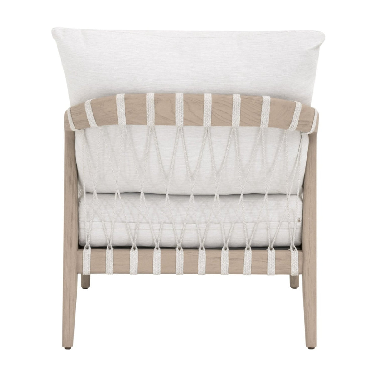 Modern European furniture - White Cushioned Outdoor Club Chair - www.oroa.com