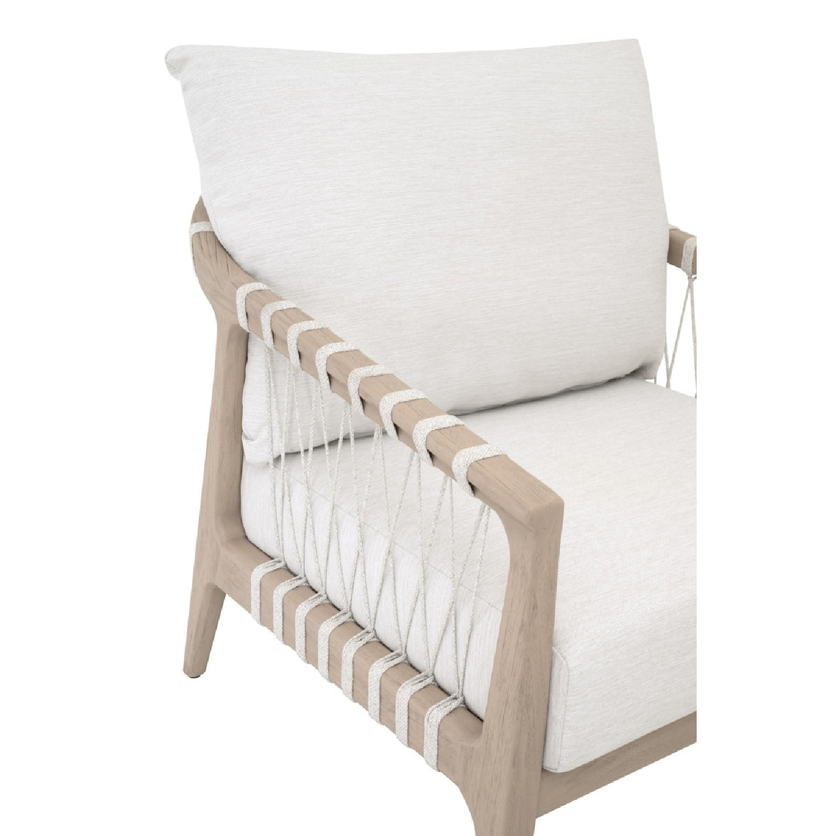 White Cushioned Outdoor Club Chair | Oroa.com