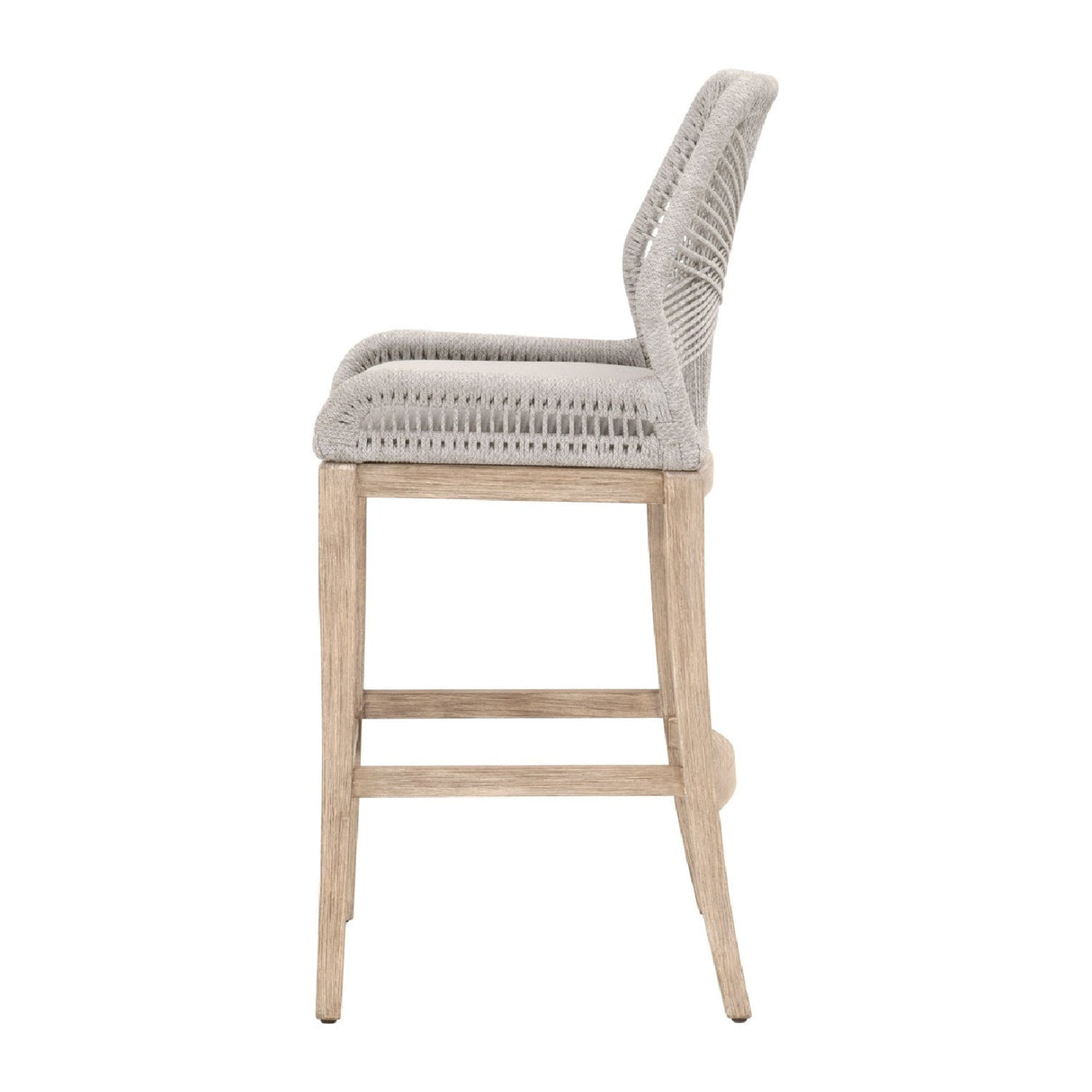Modern European furniture - Woven Flat Rope Bar Stool - www.oroa.com