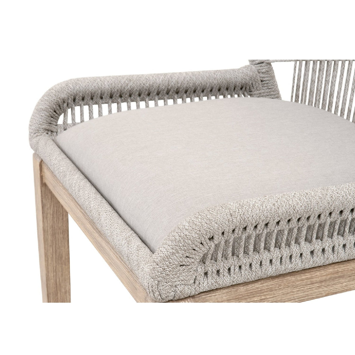 Modern European furniture - Woven Flat Rope Bar Stool - www.oroa.com