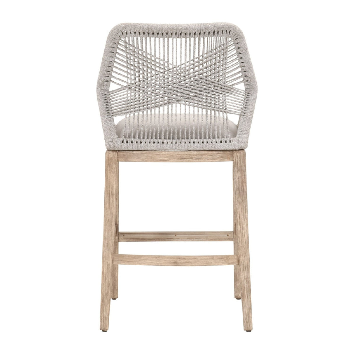 Modern European furniture - Woven Flat Rope Bar Stool - www.oroa.com