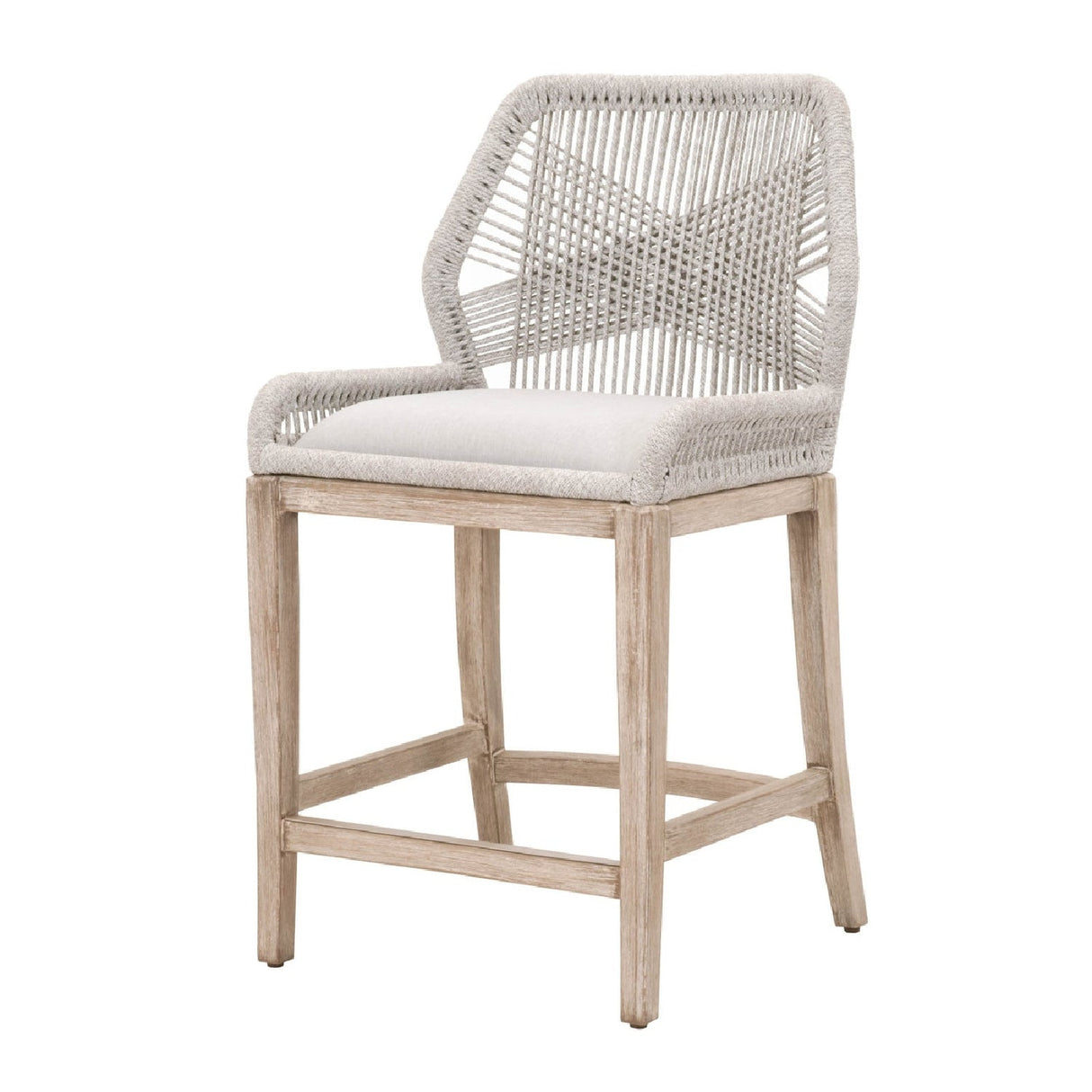 Modern European furniture - Woven Flat Rope Counter Stool - www.oroa.com