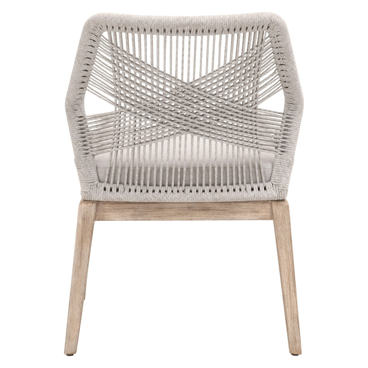 Modern European furniture - Woven Flat Rope Dining Chairs (2) - www.oroa.com