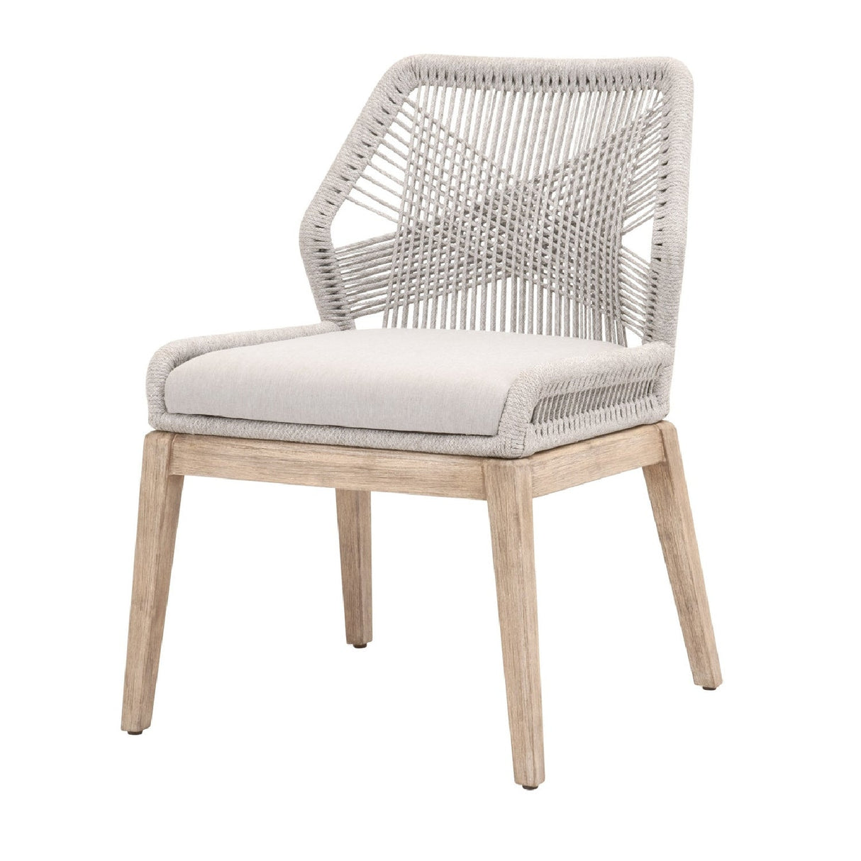 Modern European furniture - Woven Flat Rope Dining Chairs (2) - www.oroa.com