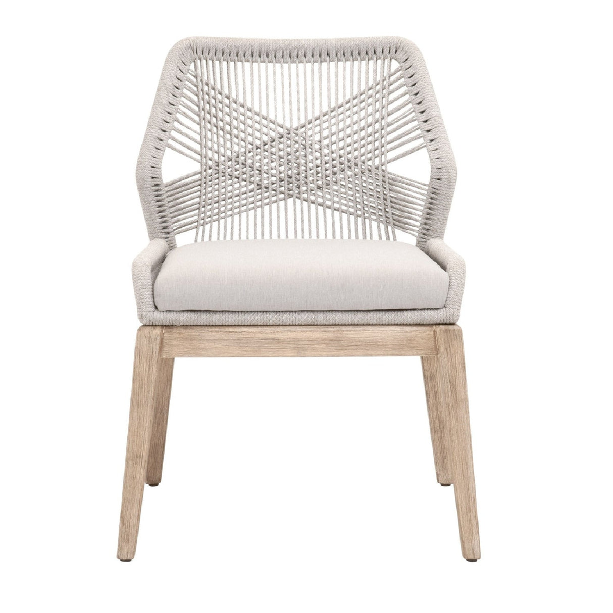 Modern European furniture - Woven Flat Rope Dining Chairs (2) - www.oroa.com