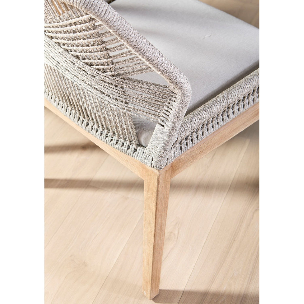 Modern European furniture - Woven Flat Rope Dining Chairs (2) - www.oroa.com