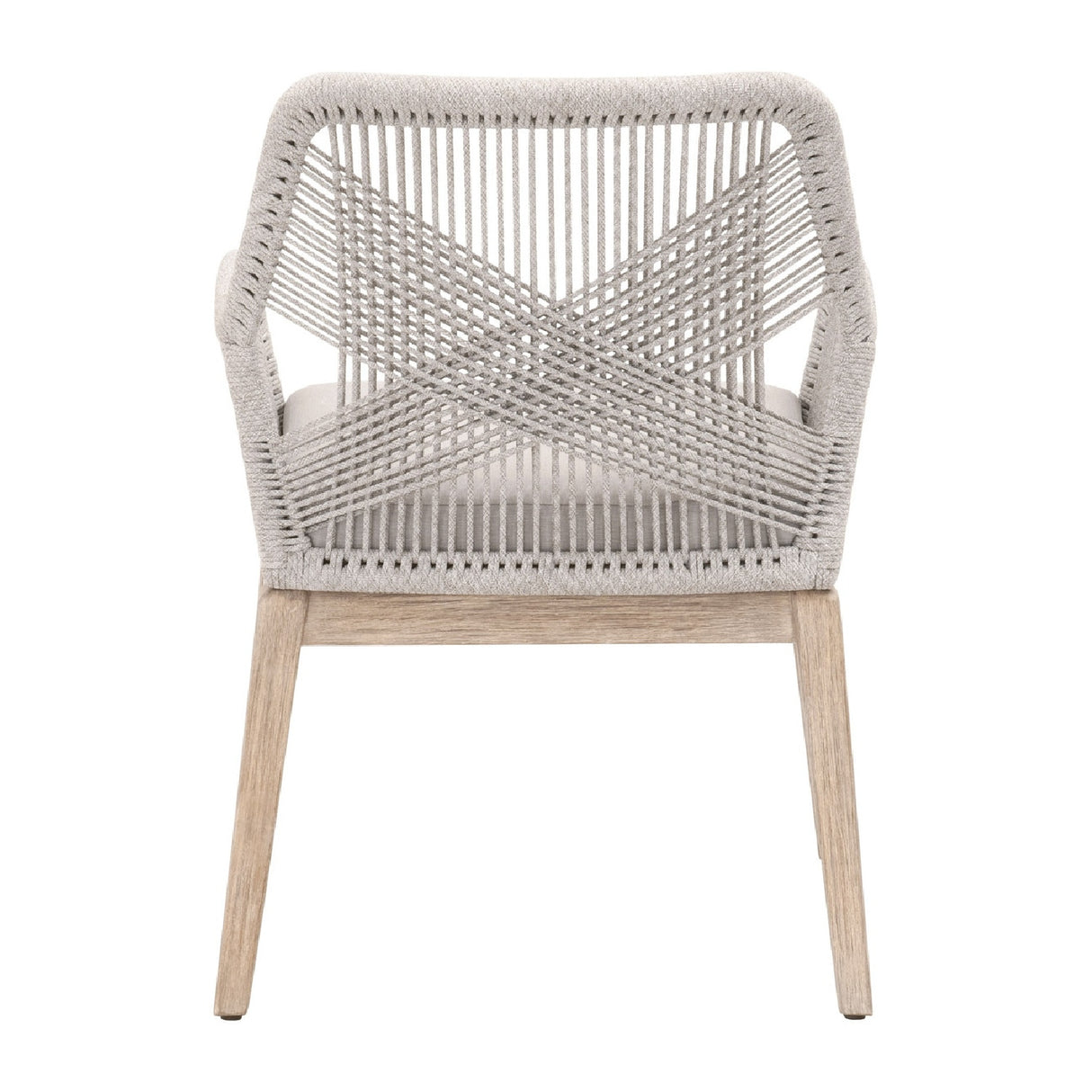 Woven Flat Rope Accent Armchairs (2) | Oroa.com