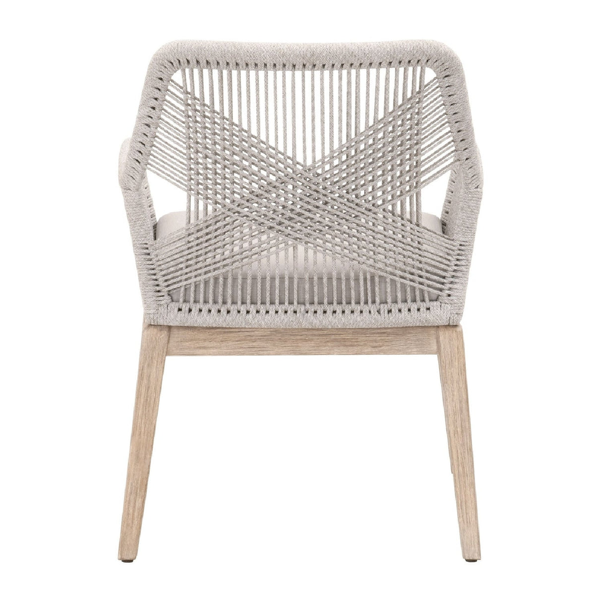 Modern European furniture - Woven Flat Rope Accent Armchairs (2) - www.oroa.com