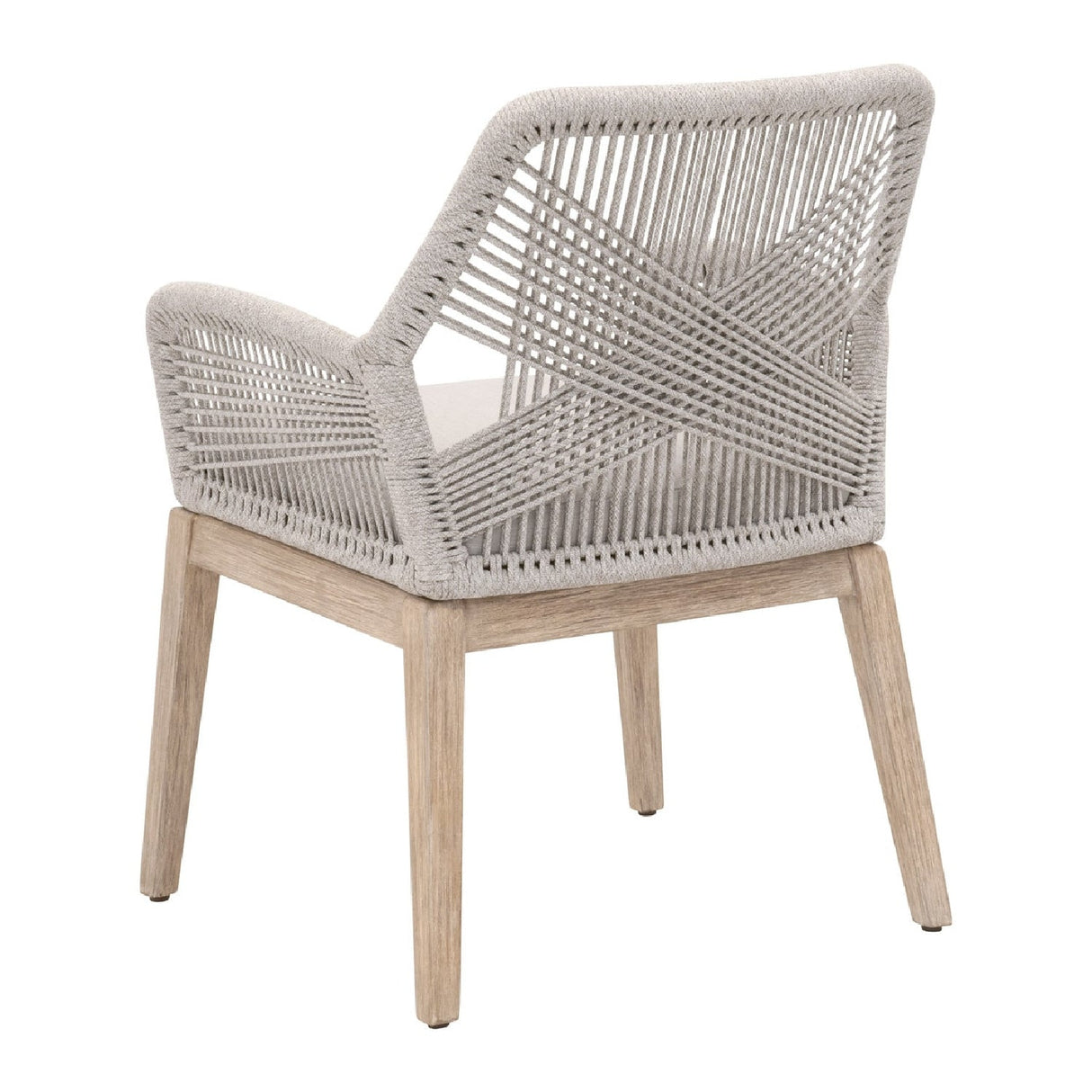 Modern European furniture - Woven Flat Rope Accent Armchairs (2) - www.oroa.com