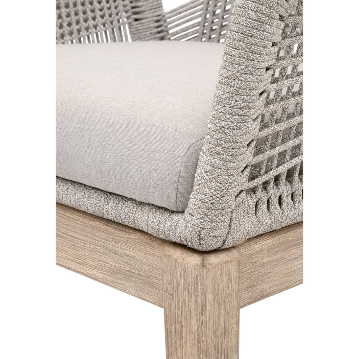 Modern European furniture - Woven Flat Rope Accent Armchairs (2) - www.oroa.com