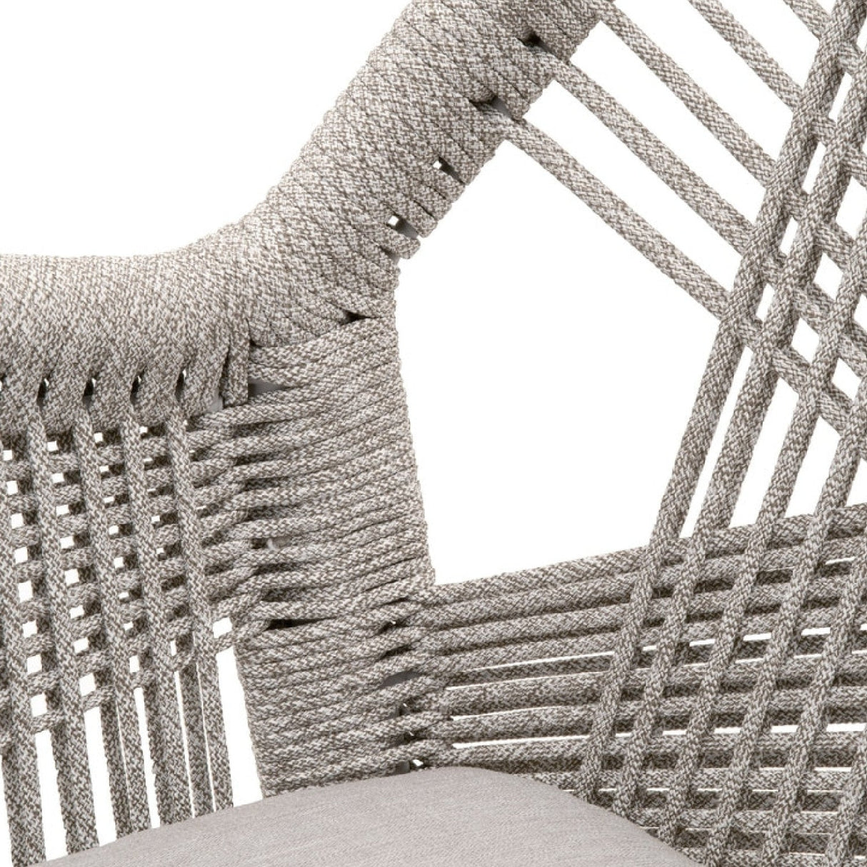 Modern European furniture - Woven Flat Rope Accent Armchairs (2) - www.oroa.com