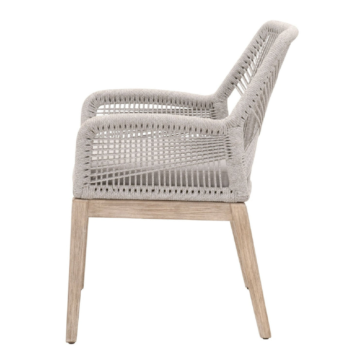 Modern European furniture - Woven Flat Rope Accent Armchairs (2) - www.oroa.com