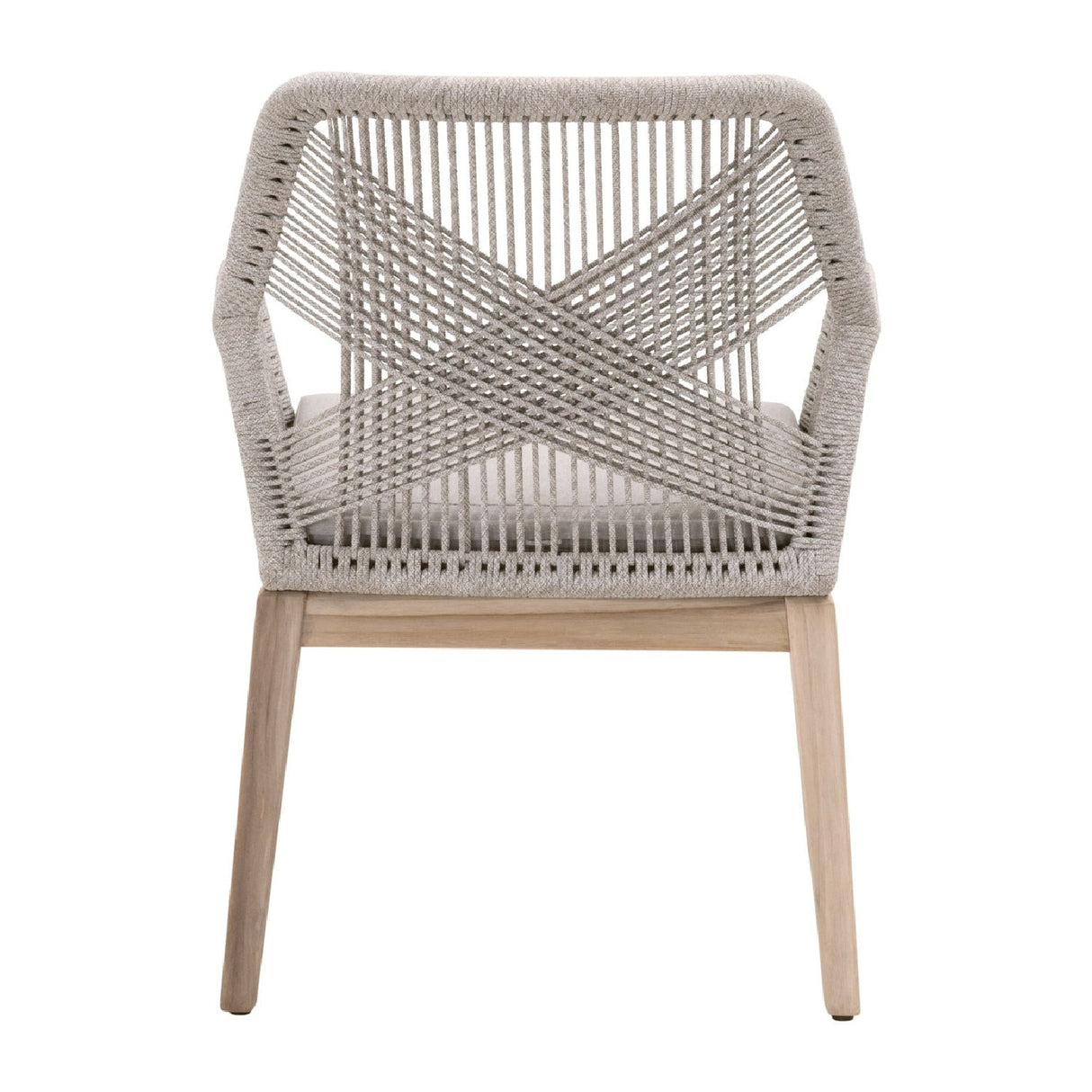 Modern European furniture - Taupe Flat Rope Outdoor Armchairs (2) - www.oroa.com