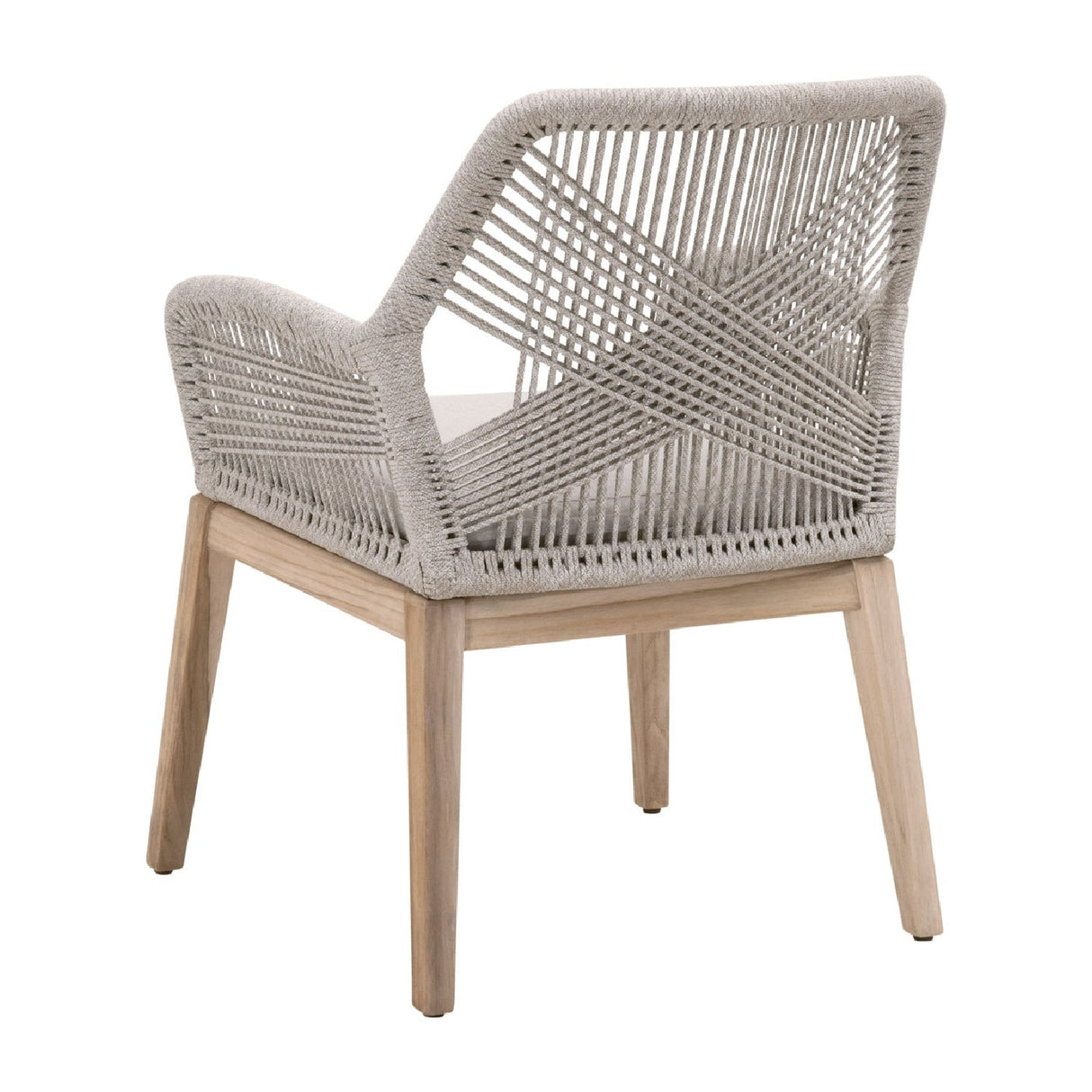 Modern European furniture - Taupe Flat Rope Outdoor Armchairs (2) - www.oroa.com