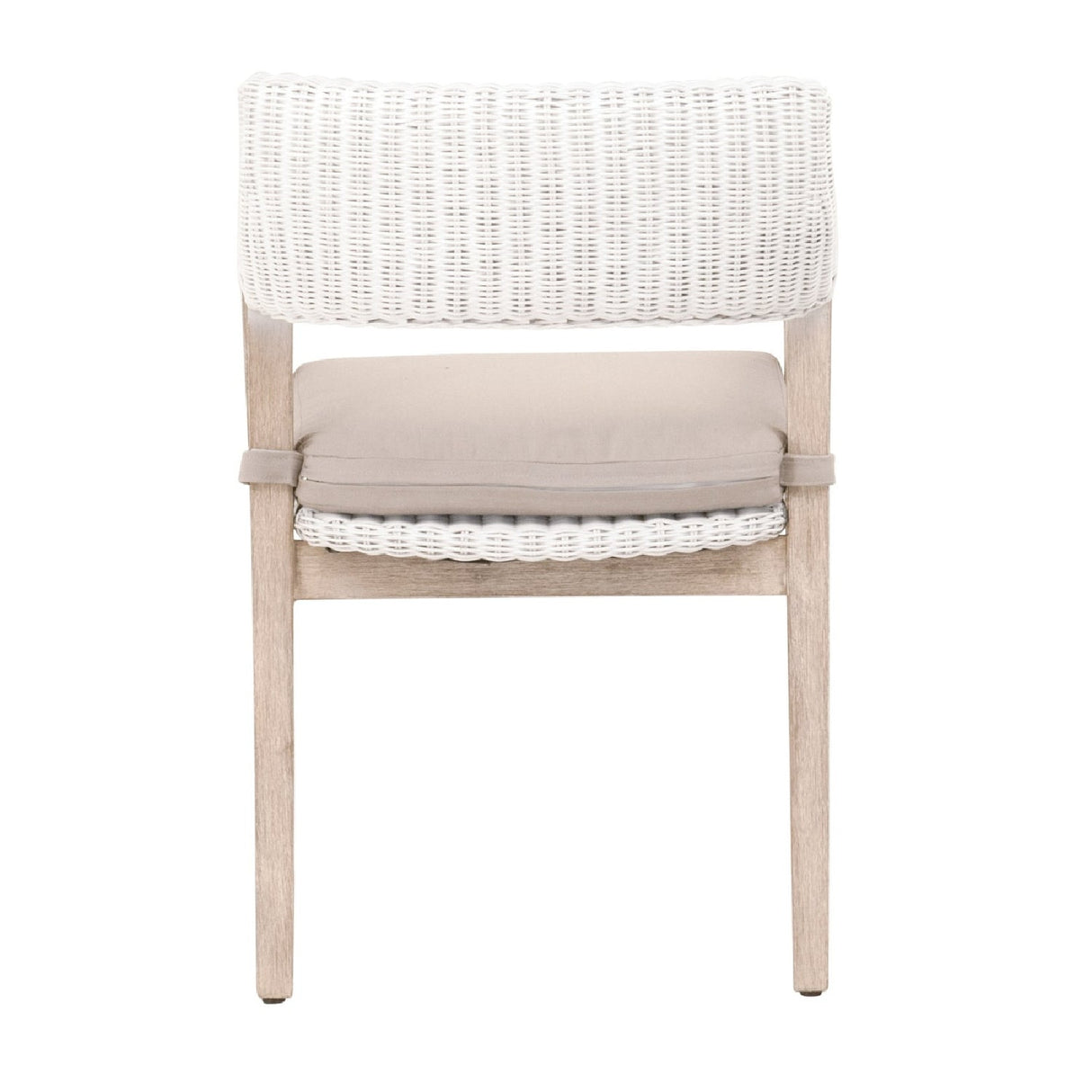 Modern European furniture - White Rattan Dining Armchair - www.oroa.com