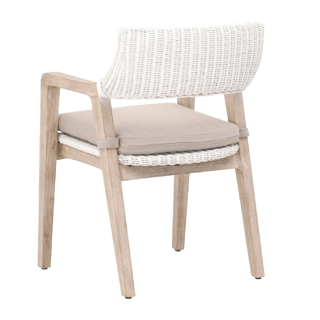 Modern European furniture - White Rattan Dining Armchair - www.oroa.com