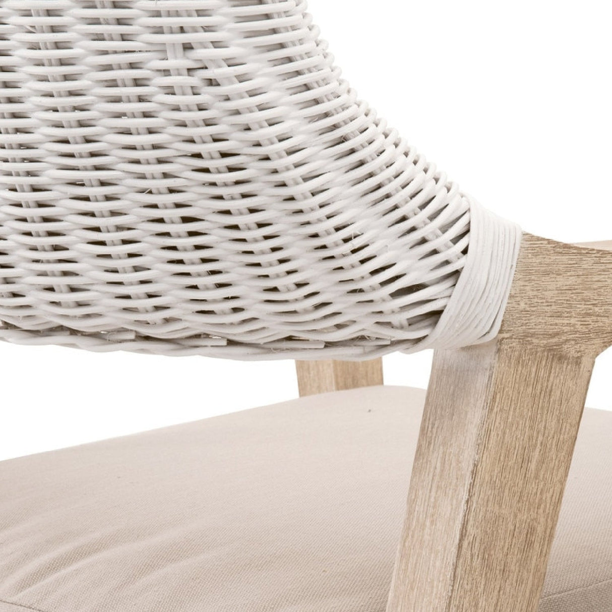 Modern European furniture - White Rattan Dining Armchair - www.oroa.com