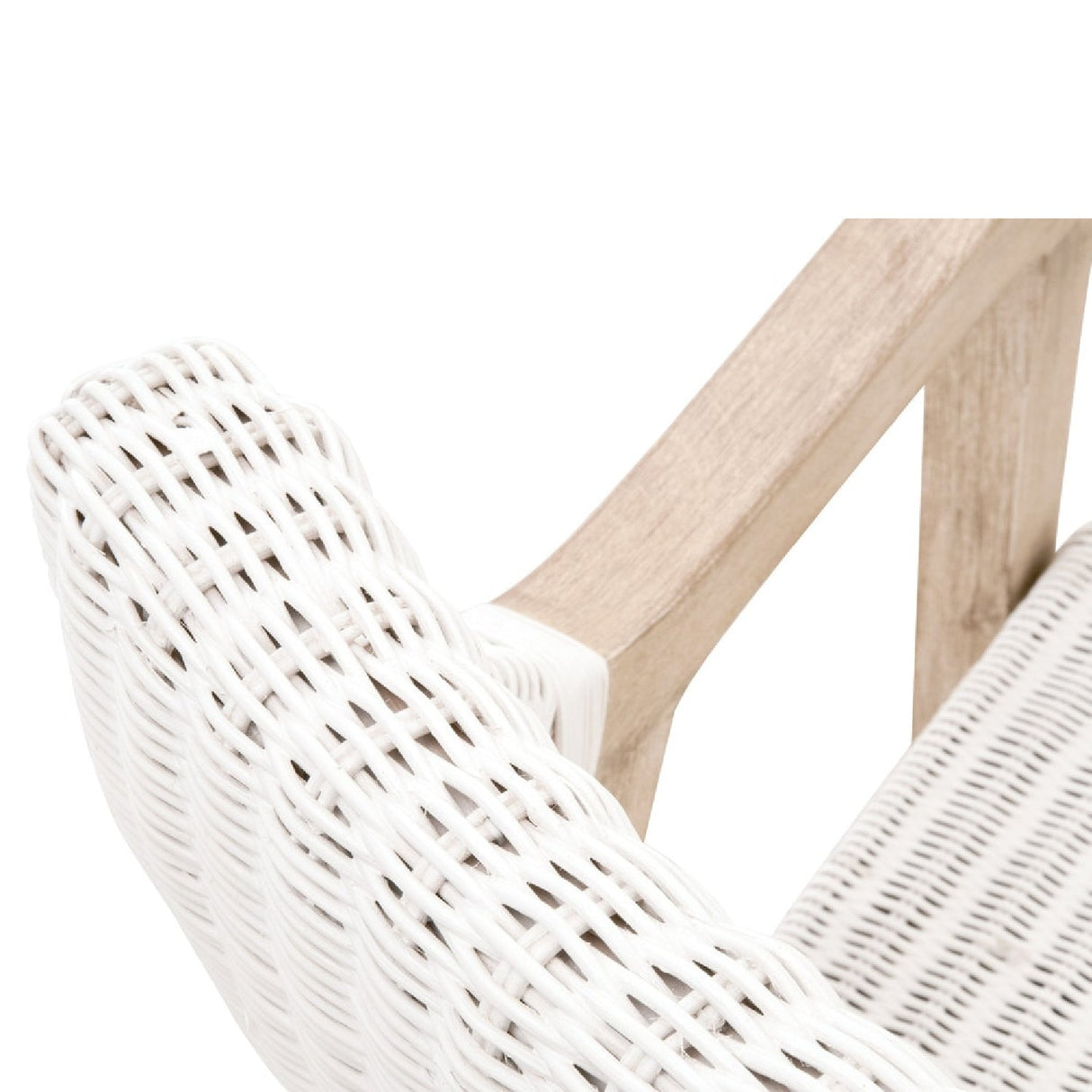 Modern European furniture - White Rattan Dining Armchair - www.oroa.com