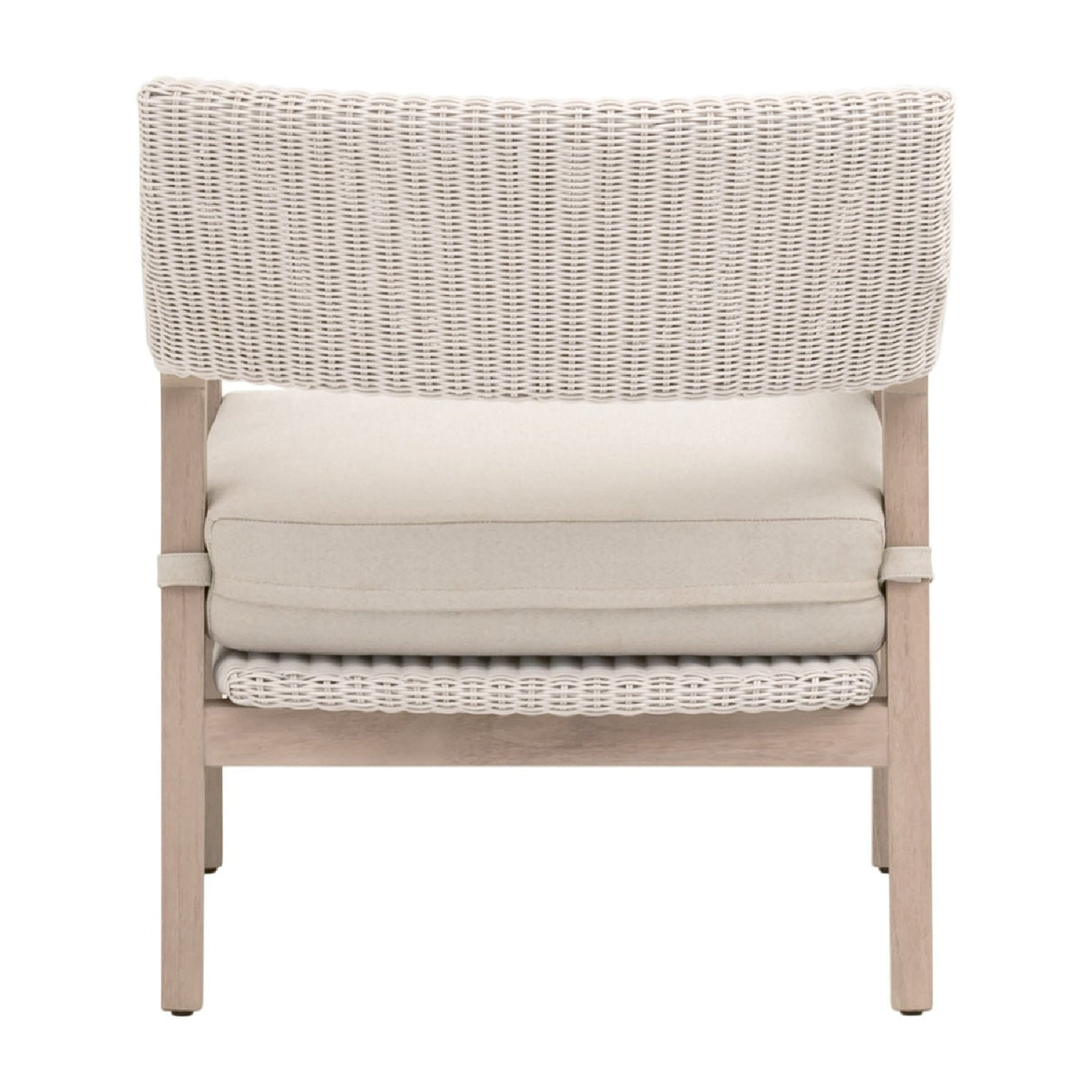 Modern European furniture - White Rattan Outdoor Club Chair - www.oroa.com