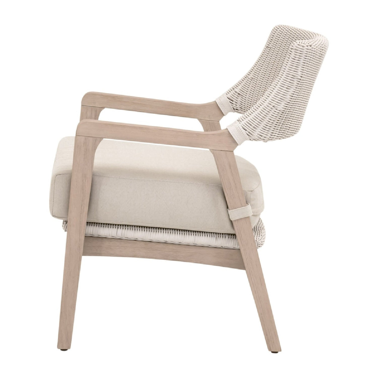 Modern European furniture - White Rattan Outdoor Club Chair - www.oroa.com