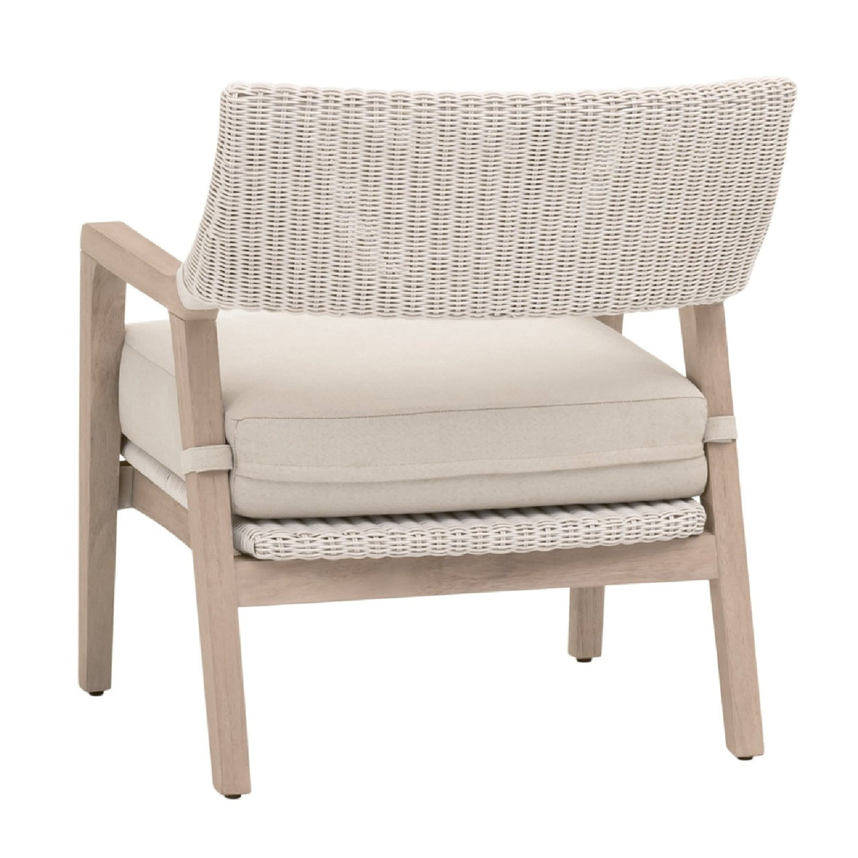 Modern European furniture - White Rattan Outdoor Club Chair - www.oroa.com