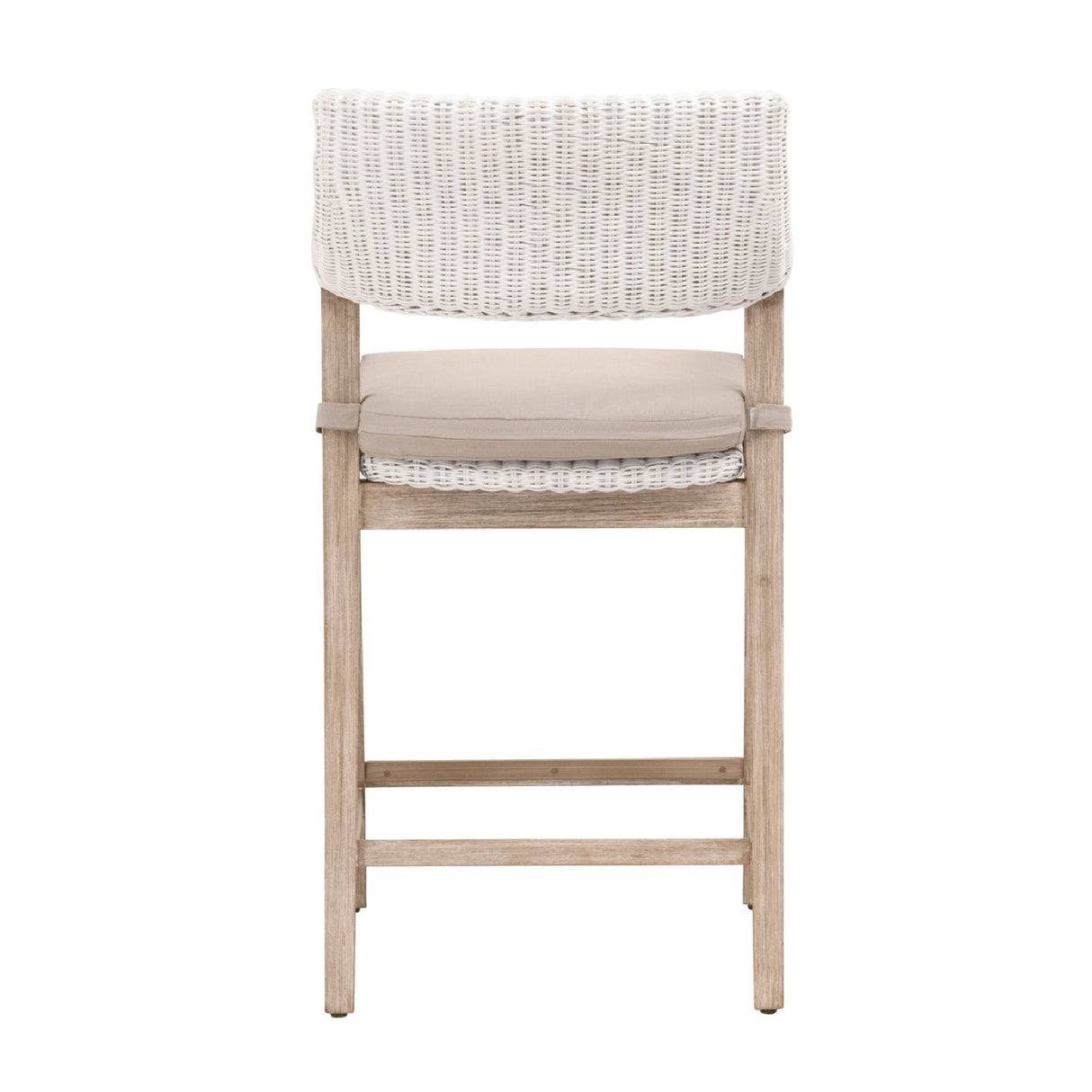 Modern European furniture - White Rattan Counter Stool - www.oroa.com