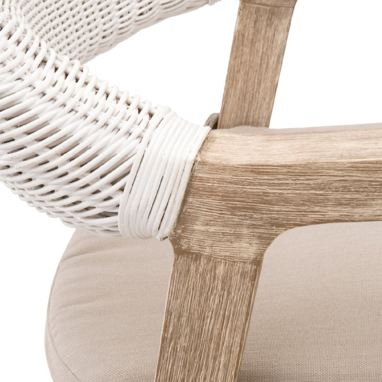 Modern European furniture - White Rattan Counter Stool - www.oroa.com