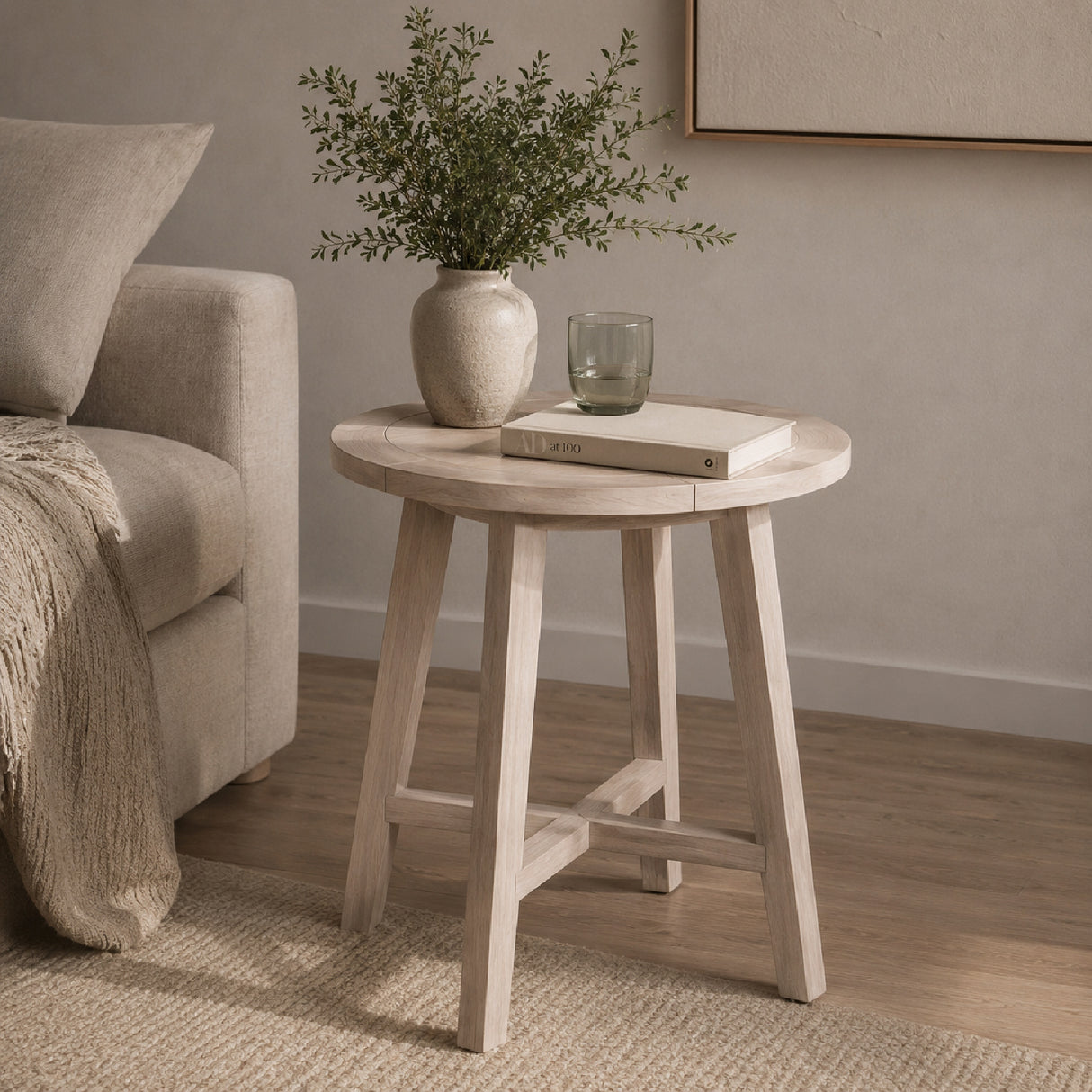 Modern European furniture - Outdoor Teak Round Counter Table - www.oroa.com
