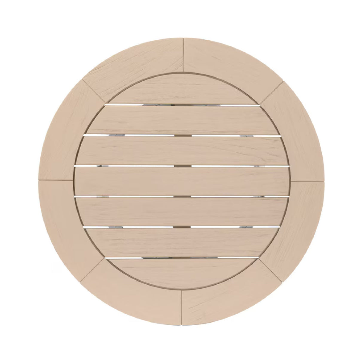 Round Teak Outdoor Dining Table | Oroa.com
