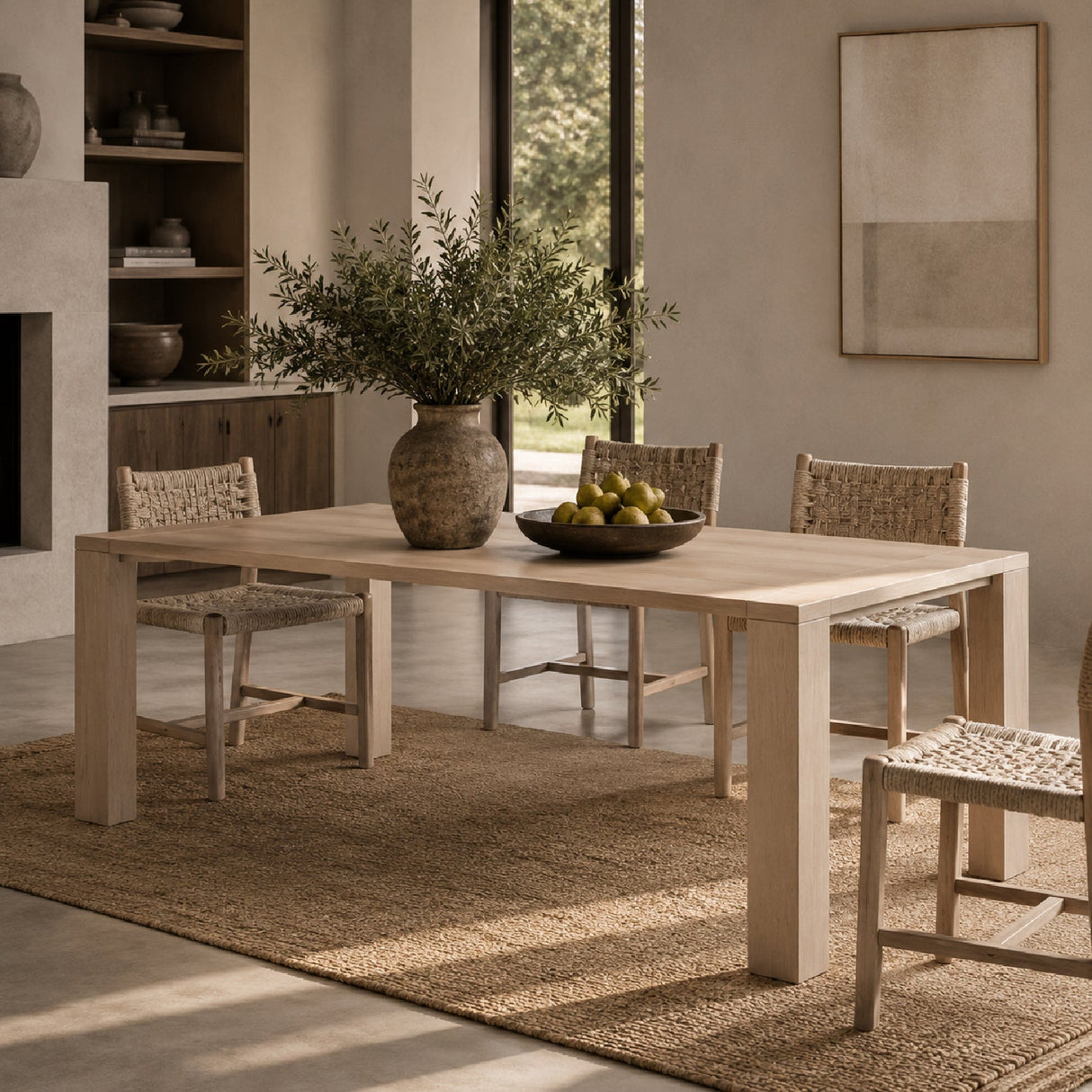 Modern European furniture - Teak Rectangular Outdoor Dining Table - www.oroa.com