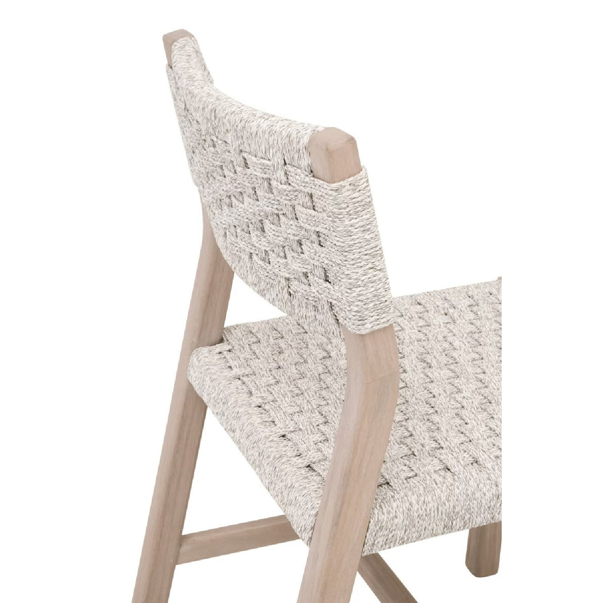 Modern European furniture - White Rope Indoor/Outdoor Dining Chairs (2) - www.oroa.com
