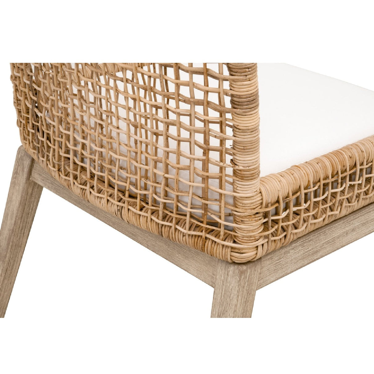 Modern European furniture - Natural Rattan Dining Chairs (2) - www.oroa.com