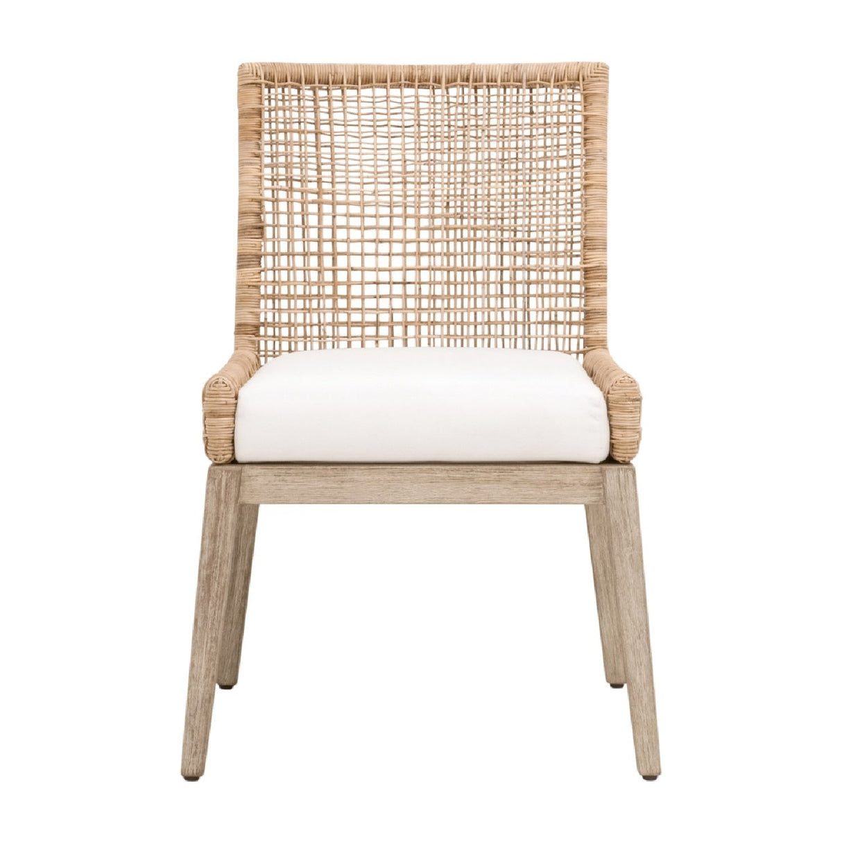 Modern European furniture - Natural Rattan Dining Chairs (2) - www.oroa.com