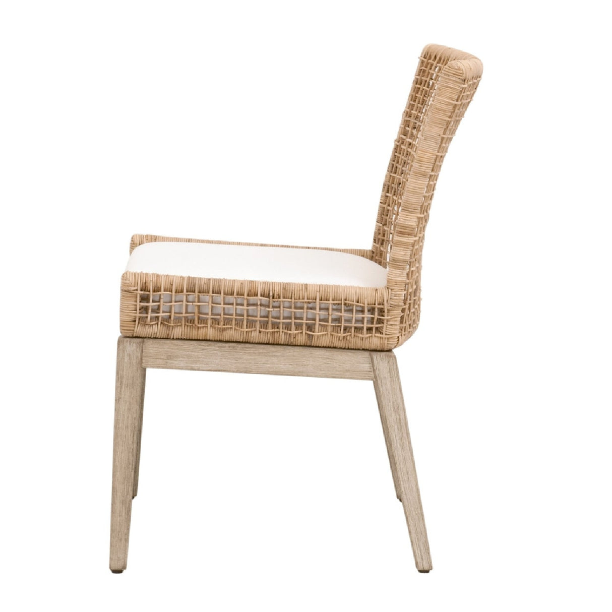 Modern European furniture - Natural Rattan Dining Chairs (2) - www.oroa.com