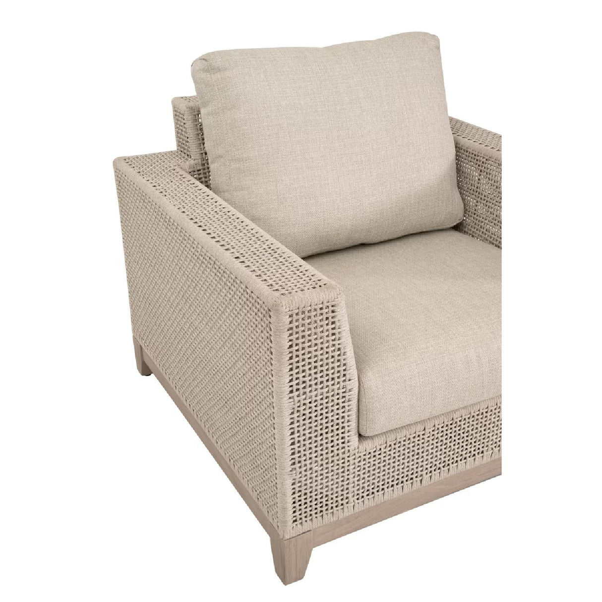 Modern European furniture - Flat Rope Outdoor Sofa Chair - www.oroa.com