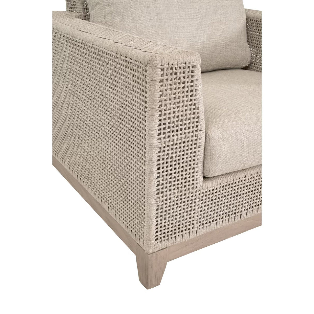 Modern European furniture - Flat Rope Outdoor Sofa Chair - www.oroa.com