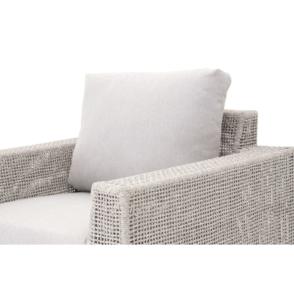 Modern European furniture - Flat Rope Outdoor Sofa Chair - www.oroa.com