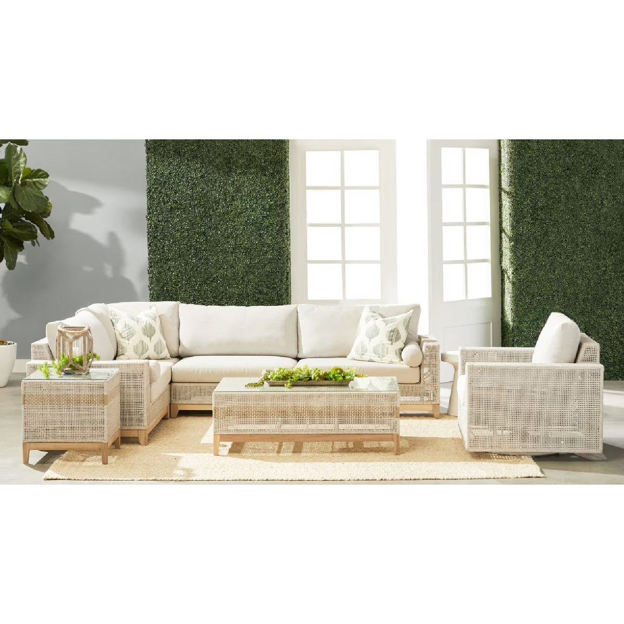 Flat Rope Outdoor Swivel Chair | Living Essentials Tropez – alternate view 23
