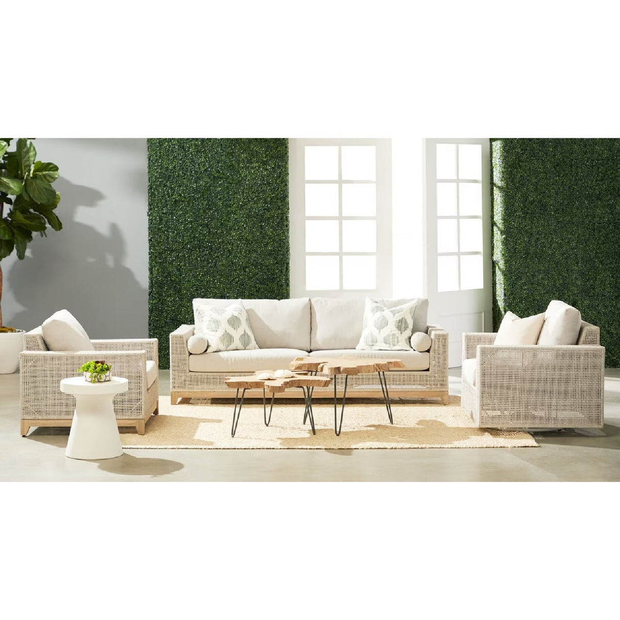 Flat Rope Outdoor Swivel Chair | Living Essentials Tropez – alternate view 13