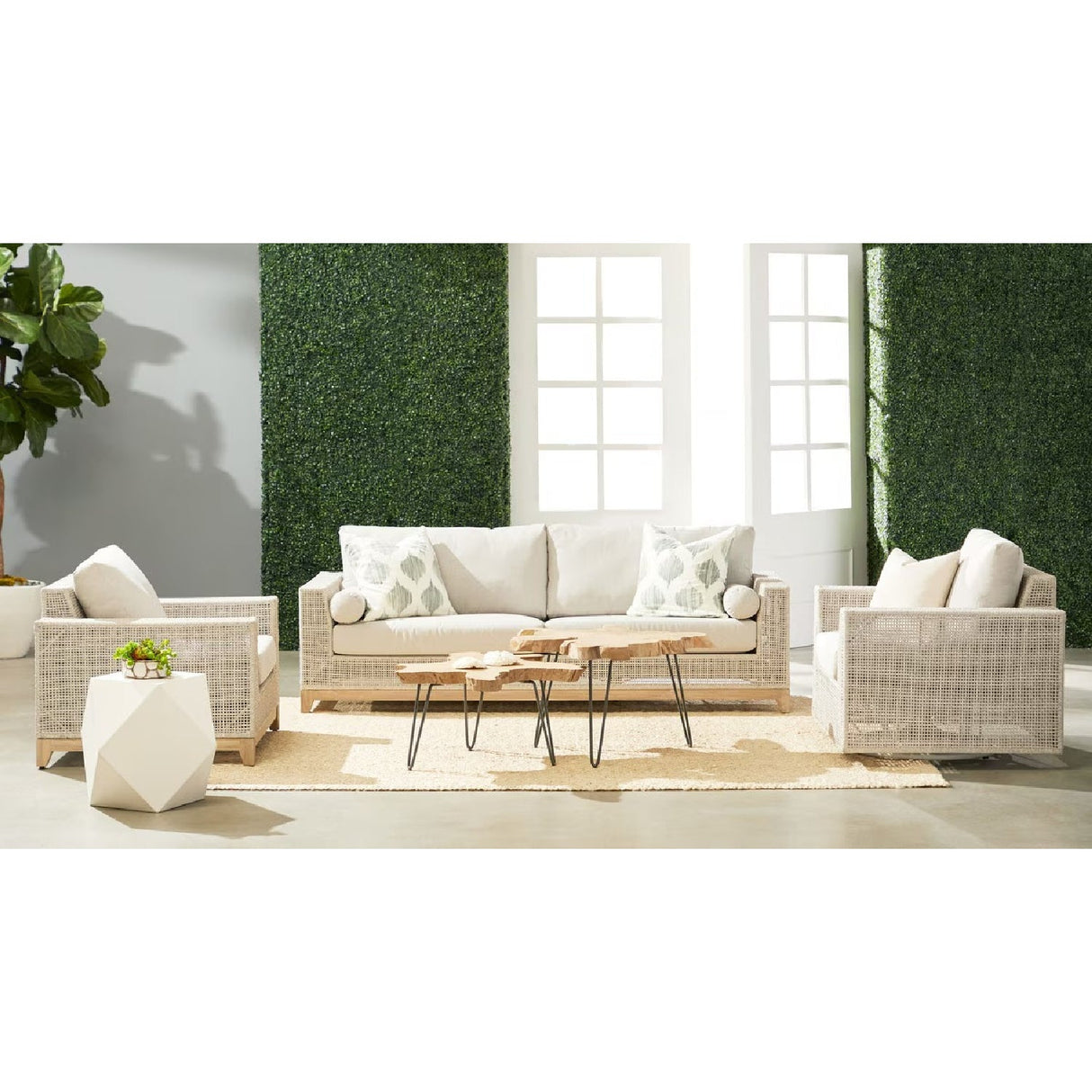 Flat Rope Outdoor Swivel Chair | Living Essentials Tropez – alternate view 12