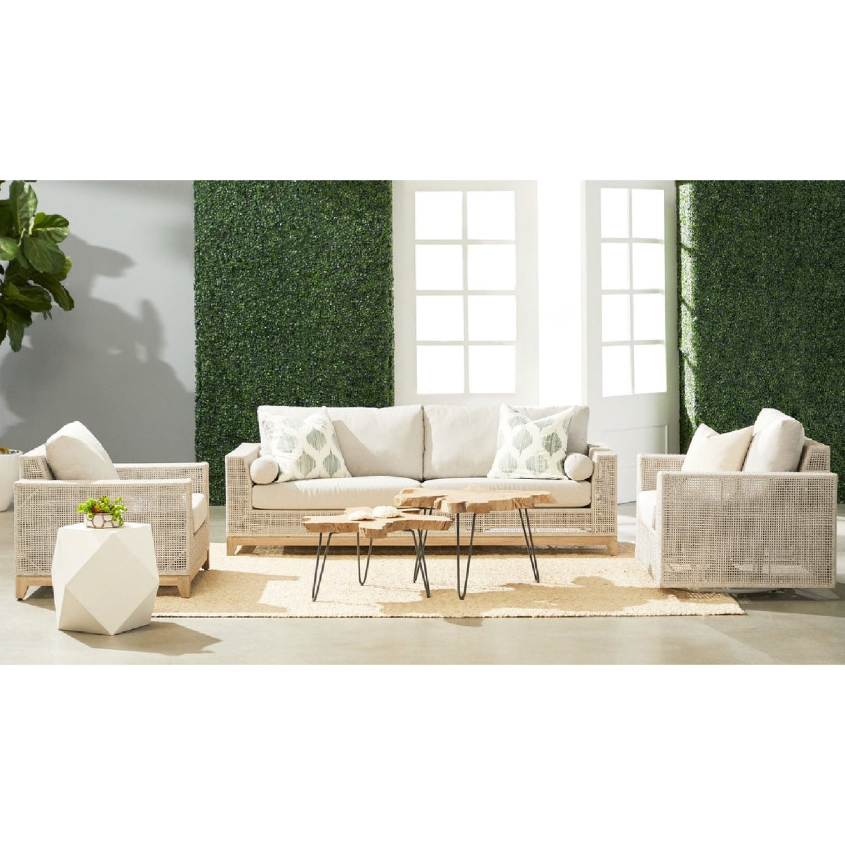 Modern European furniture - Flat Rope Outdoor Sofa - www.oroa.com