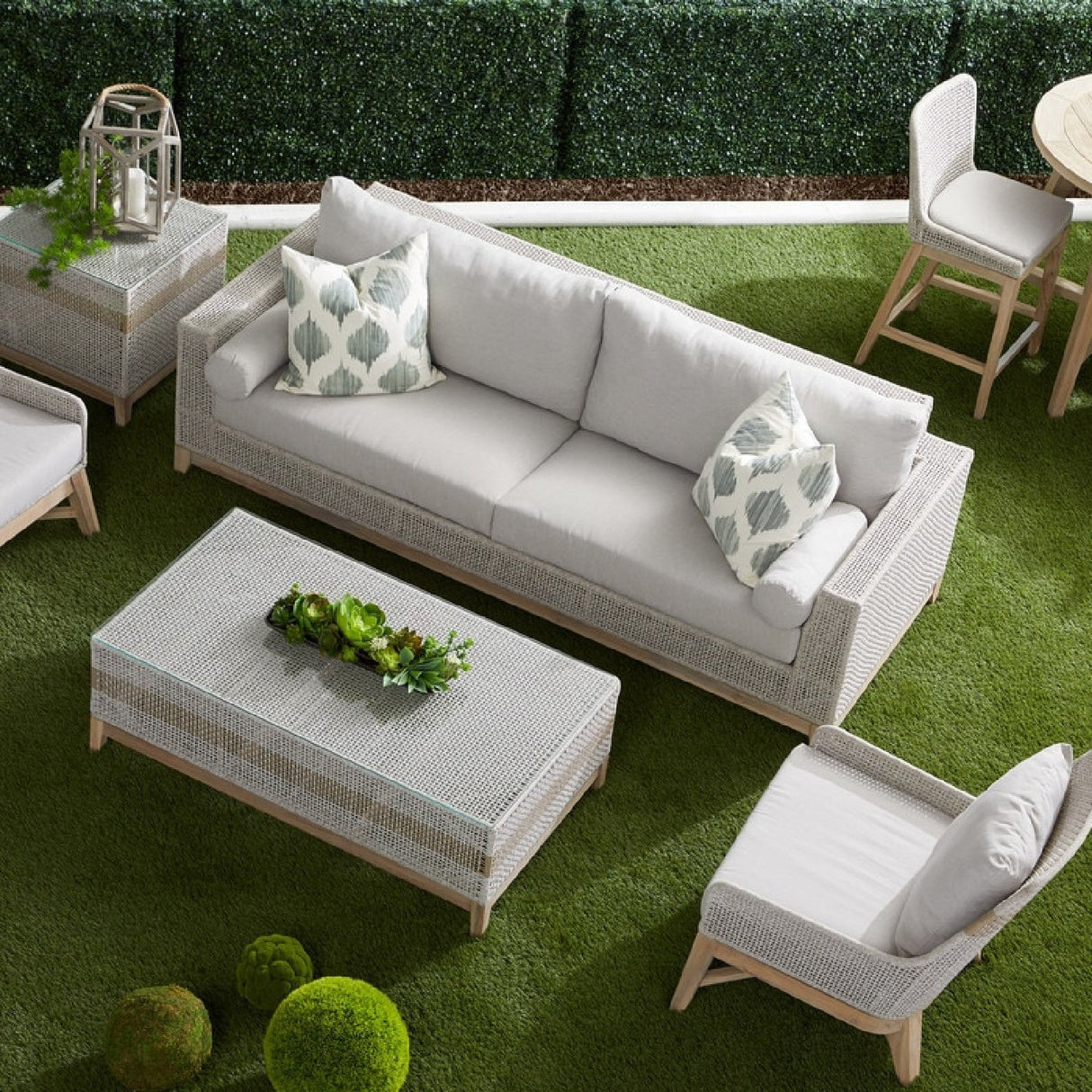 Modern European furniture - Flat Rope Outdoor Sofa - www.oroa.com