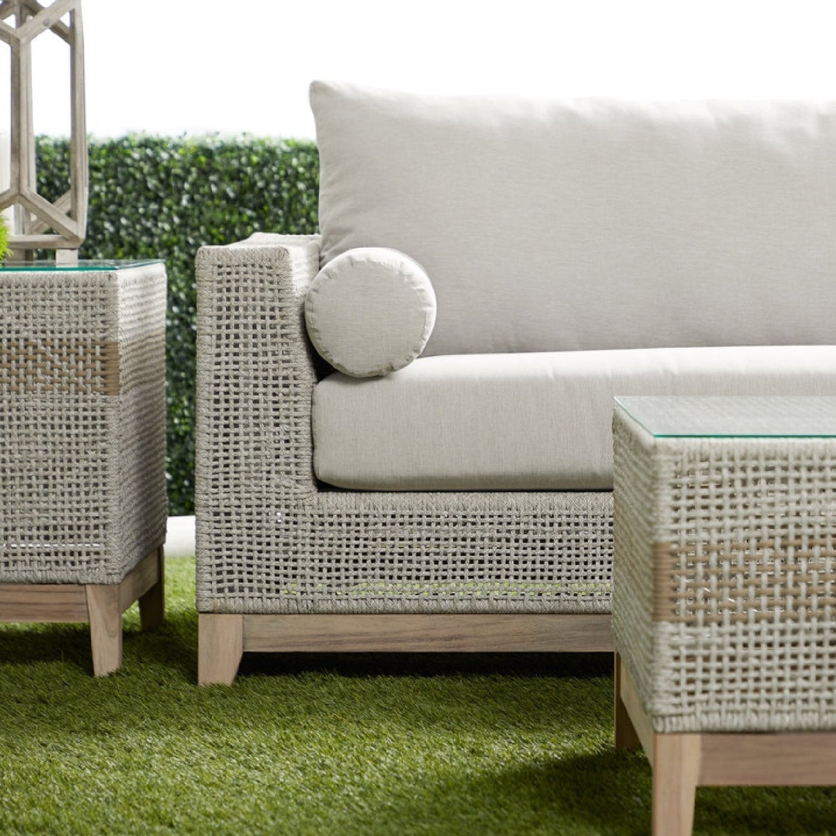 Modern European furniture - Flat Rope Outdoor Sofa - www.oroa.com