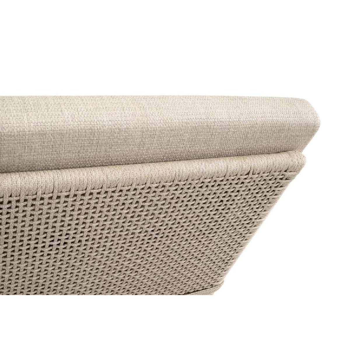Modern European furniture - Beige Woven Rope Outdoor Chaise Lounge - www.oroa.com