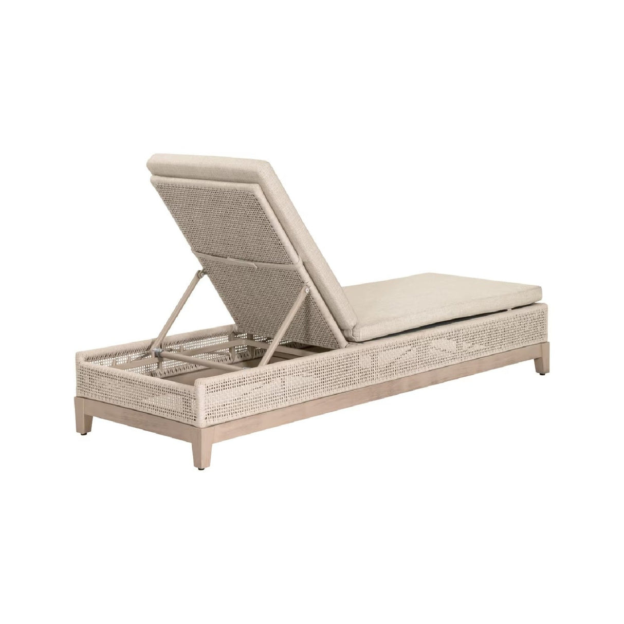 Modern European furniture - Beige Woven Rope Outdoor Chaise Lounge - www.oroa.com