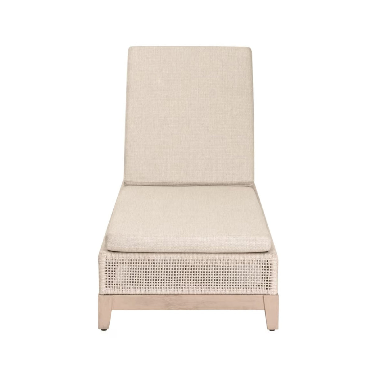 Modern European furniture - Beige Woven Rope Outdoor Chaise Lounge - www.oroa.com