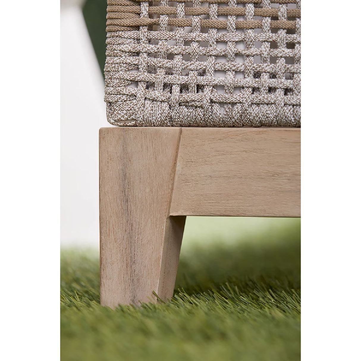 Modern European furniture - Taupe Stripes Outdoor Chaise Lounge - www.oroa.com